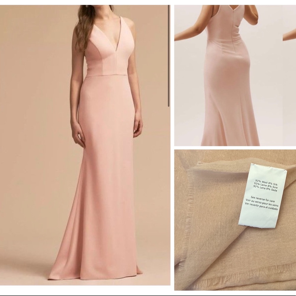 BHLDN Jones Blush Rose/Tyrien Dress w/ Wool Scarf- Sz 12- NEW!! Big SALE!!